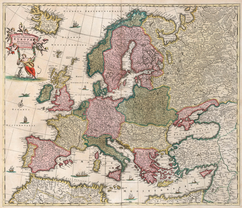 Europa 1700 Frederik de Wit